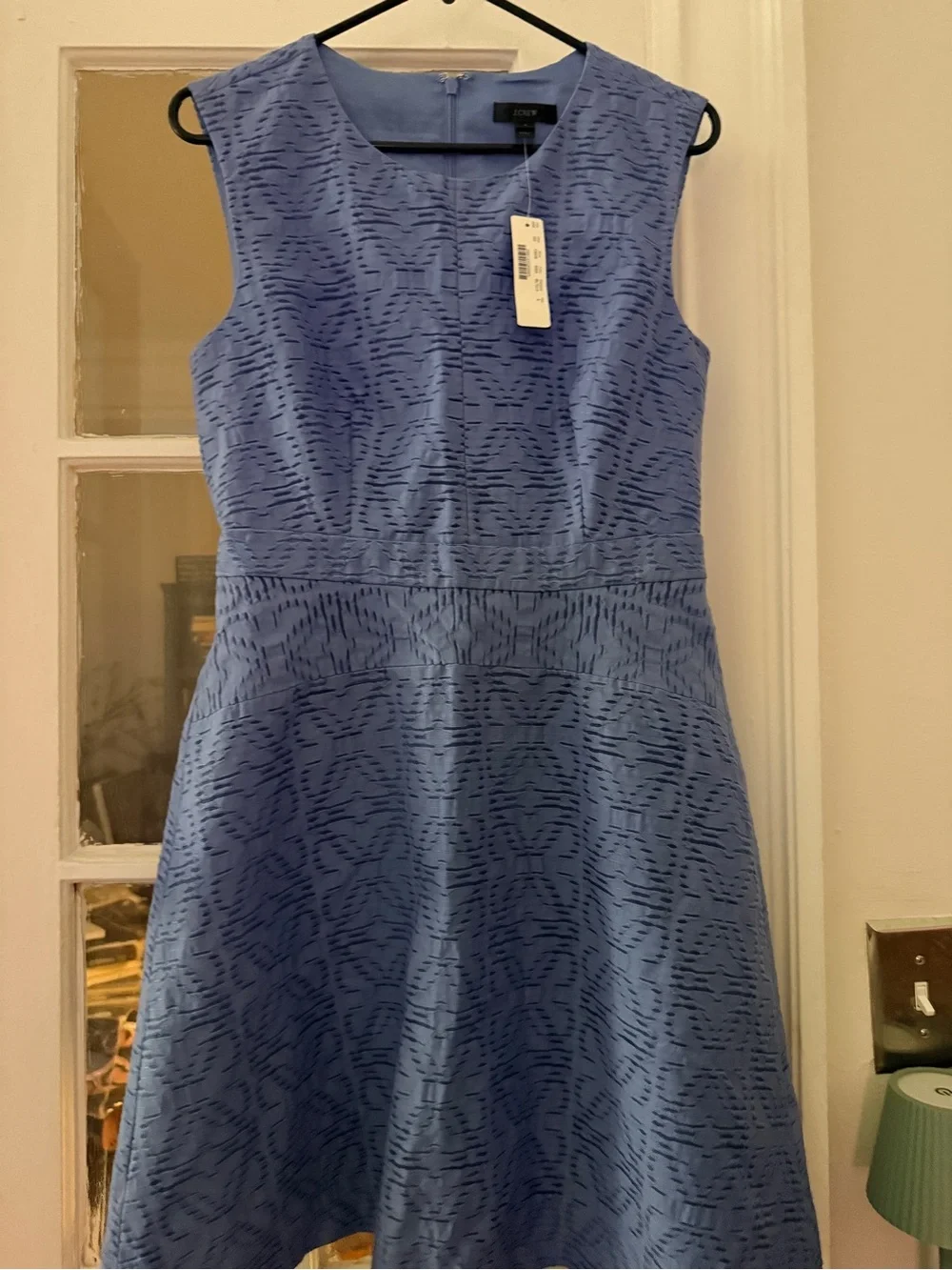 J. Crew Lavender Textured Sheath Dress